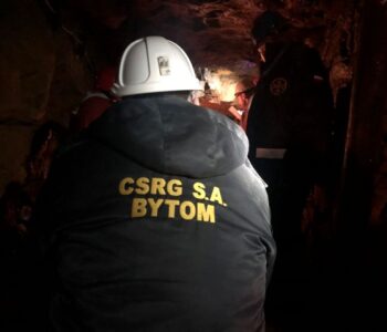 Ćwiczenia pod nadzorem zawodowych ratowników górniczych z CSRG S.A.